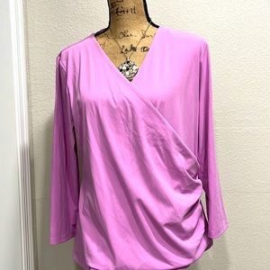 Ann Taylor pink wrap top